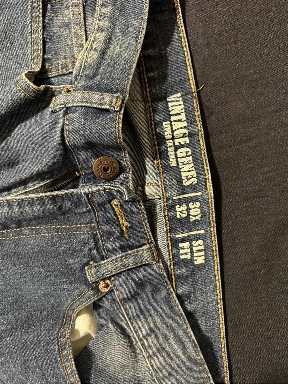 Men's Faded Blue Slim Jeans
